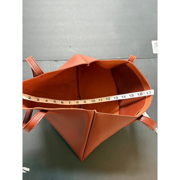 NWOT Vince Camuto Vegan Leather Shoulder Bag w/ dustbag and care instuctions - Picture 8 of 10